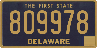 DE license plate 809978