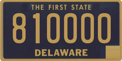 DE license plate 810000