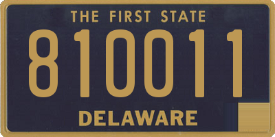 DE license plate 810011