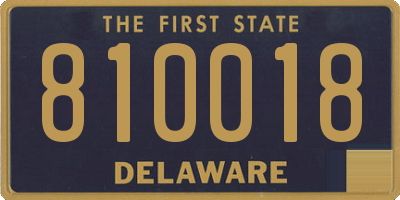 DE license plate 810018