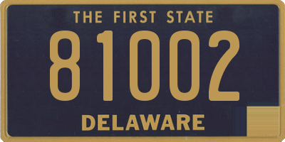 DE license plate 81002