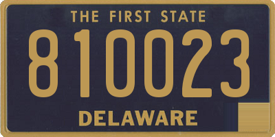 DE license plate 810023
