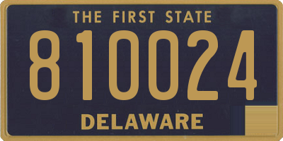 DE license plate 810024