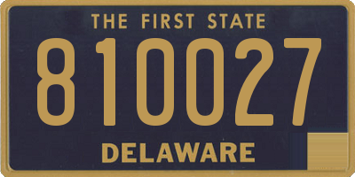 DE license plate 810027