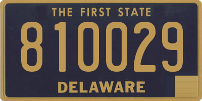 DE license plate 810029