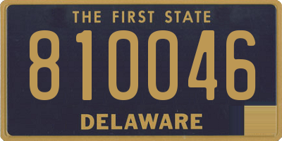 DE license plate 810046