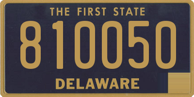 DE license plate 810050