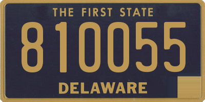 DE license plate 810055