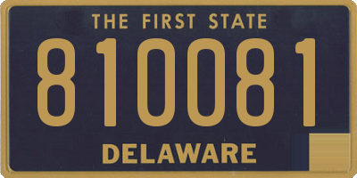 DE license plate 810081