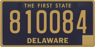 DE license plate 810084