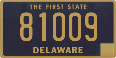 DE license plate 81009