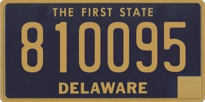 DE license plate 810095
