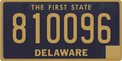 DE license plate 810096