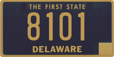 DE license plate 8101