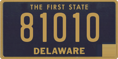 DE license plate 81010