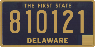 DE license plate 810121