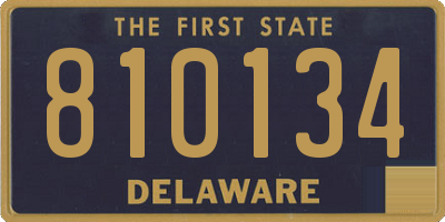 DE license plate 810134