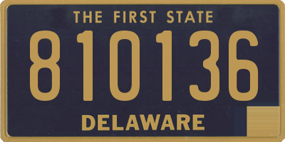 DE license plate 810136