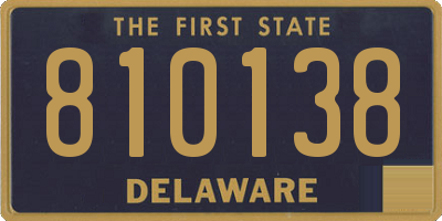 DE license plate 810138