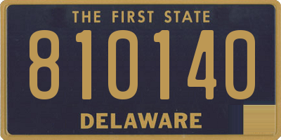 DE license plate 810140