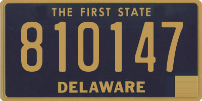 DE license plate 810147