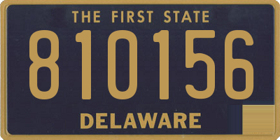DE license plate 810156