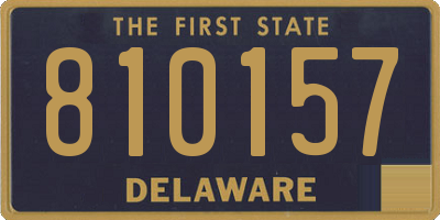DE license plate 810157