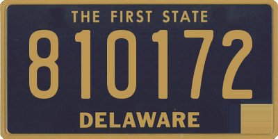 DE license plate 810172