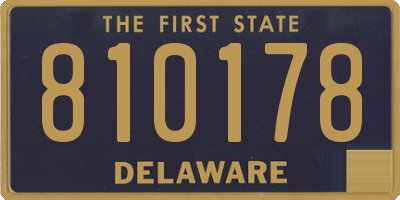 DE license plate 810178