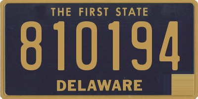 DE license plate 810194