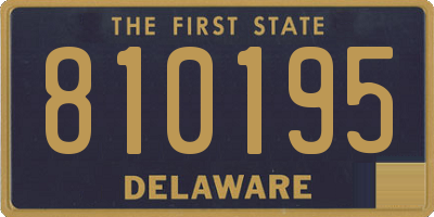 DE license plate 810195