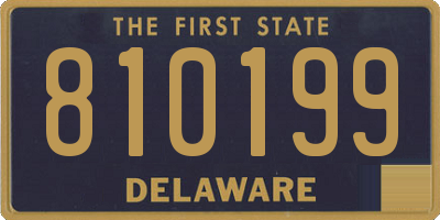 DE license plate 810199