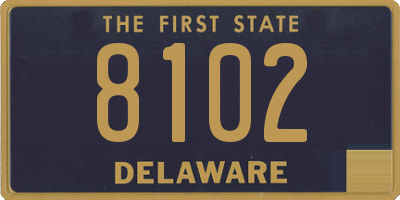 DE license plate 8102