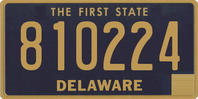 DE license plate 810224