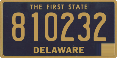 DE license plate 810232