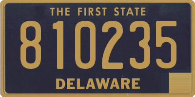DE license plate 810235