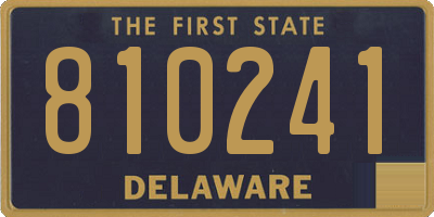DE license plate 810241