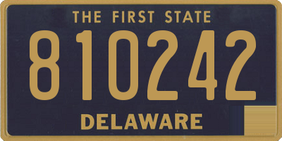 DE license plate 810242