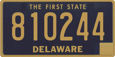 DE license plate 810244