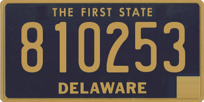 DE license plate 810253