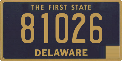 DE license plate 81026