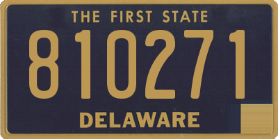 DE license plate 810271