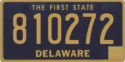 DE license plate 810272