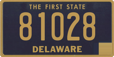 DE license plate 81028