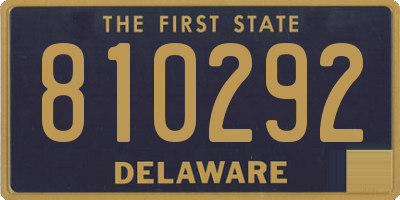 DE license plate 810292