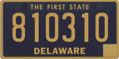DE license plate 810310