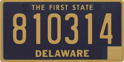DE license plate 810314