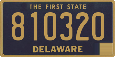 DE license plate 810320