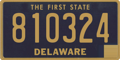 DE license plate 810324