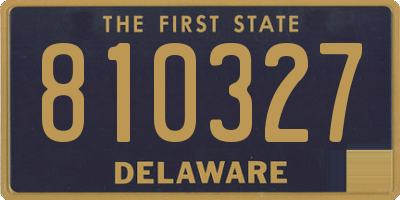 DE license plate 810327